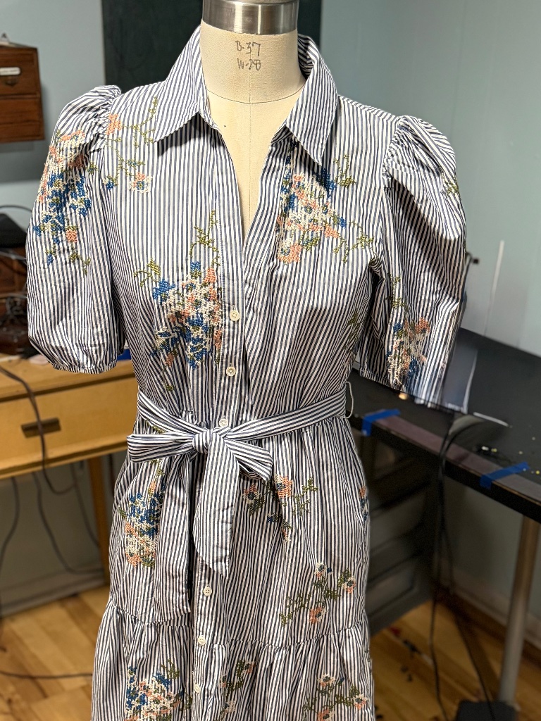Brand New -With Tags- Blue And White Veronica Beard Dress - Size 6
